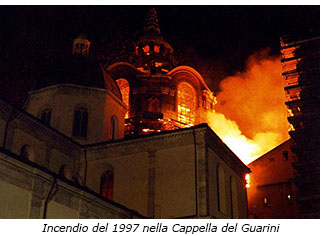 Incendio Cappella del Guarini